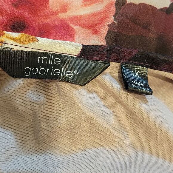 MIIE GABRIELLE MULTI-COLOR FLORAL PRINT DESIGN ROUNDNECK LINE SLEEVELESS DRESS - Picture 16 of 16